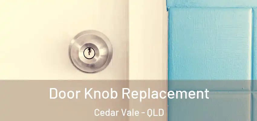 Door Knob Replacement Cedar Vale - QLD