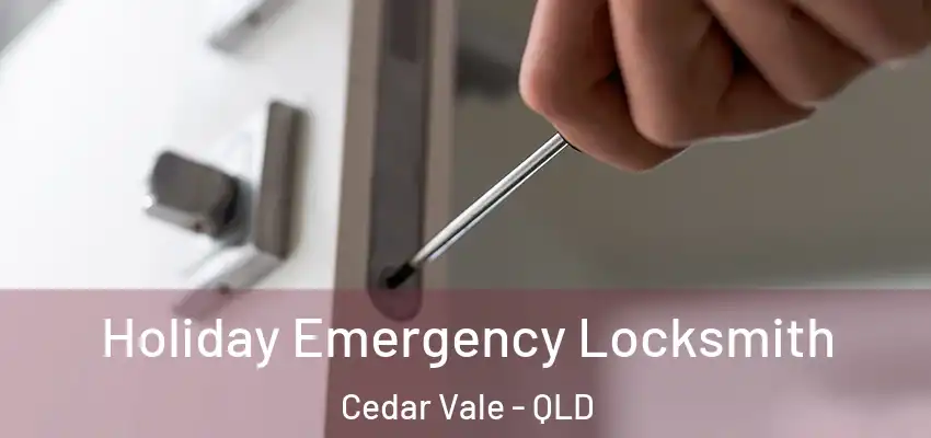  Holiday Emergency Locksmith Cedar Vale - QLD